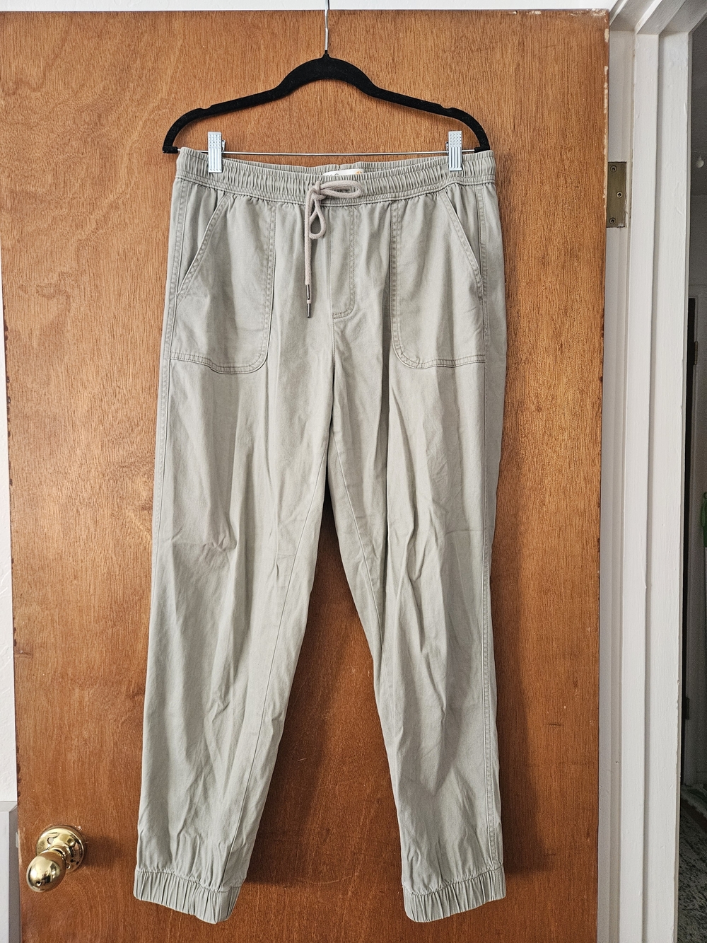 T.J.Maxx Light Khaki Drawstring Jogger/Cargo Pants